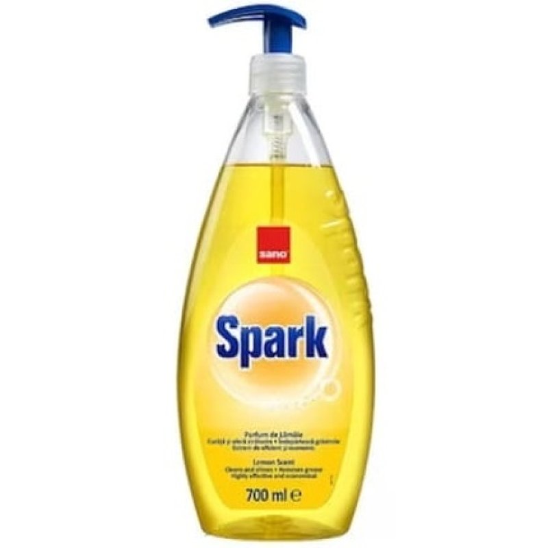 Sano Spark Dishwashing Liquid Lemon 700ml - Effective Cleaning With A Fresh Lemon Scent