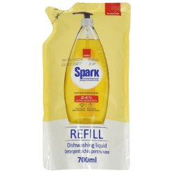 Sano Dishwashing Detergent Refill 700ml Spark Lemon