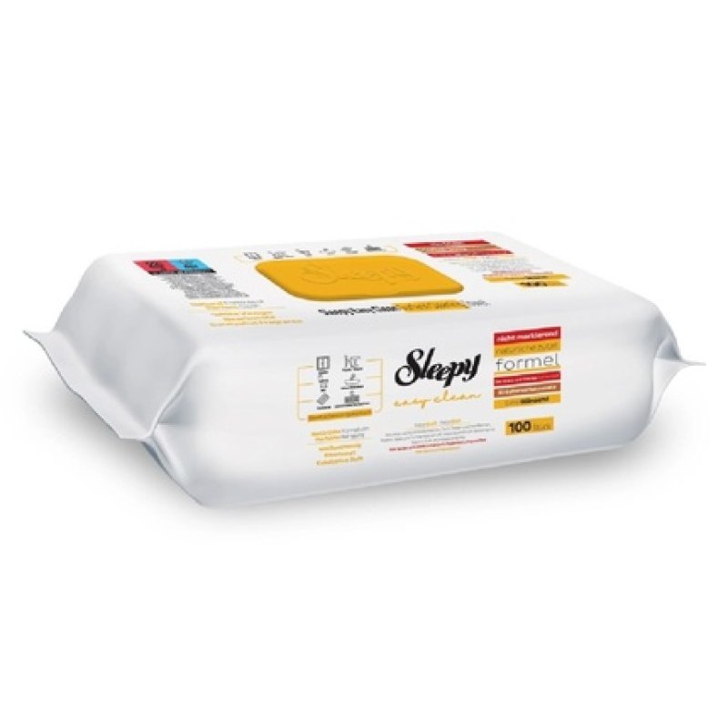 Sleepy Easy Clean Wet Wipes Multisurface 100 Pieces Extra Shine