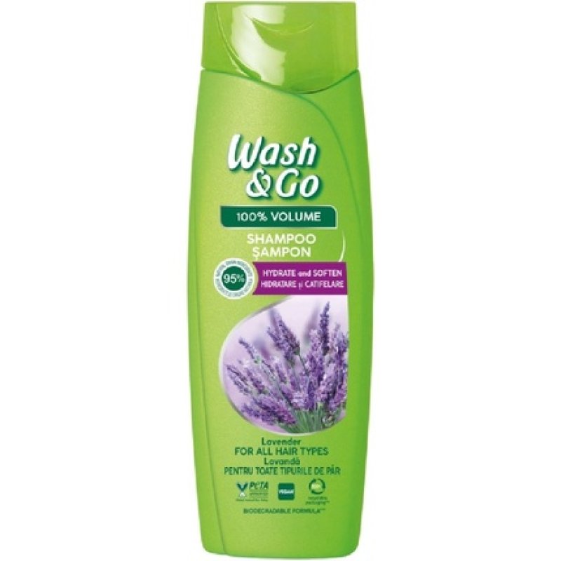 Wash&Go Shampoo 360ml Lavender