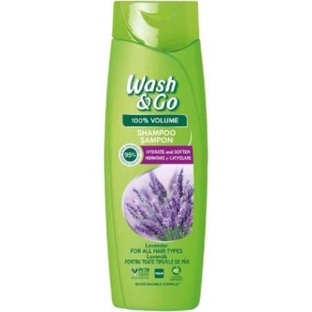 Wash&Go Shampoo 360ml Lavender