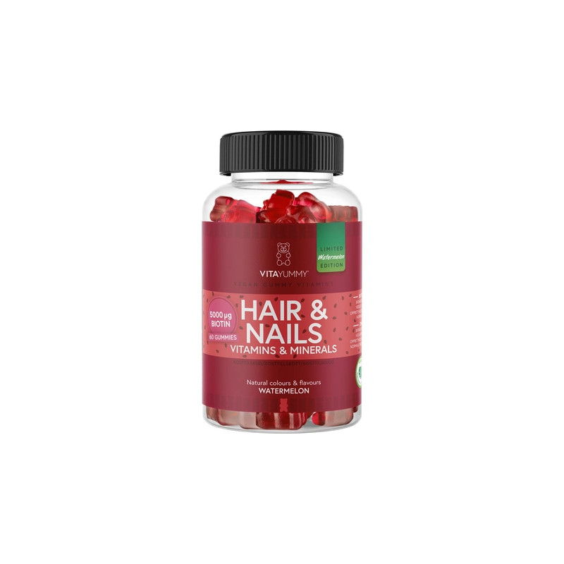 VitaYummy - Hair & Nails (Watermelon) - 60 pcs. (Summer Edition 2026)