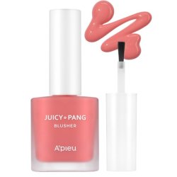 A'PIEU JUICY-PANG WATER BLUSHER Dewey Grapefruit Pearl Korean Liquid Blush For Cheeks K Beauty Makeup 1 Count