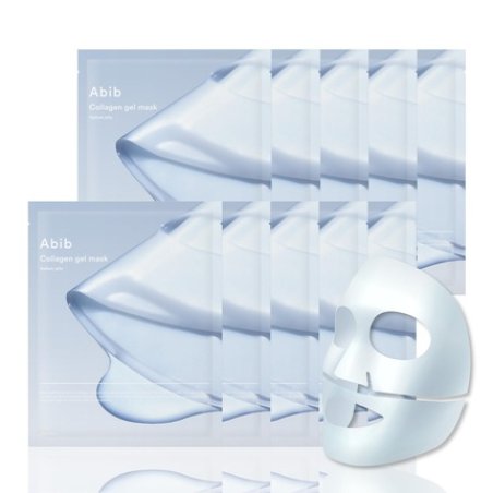 Abib Collagen Gel Mask Sedum Jelly 10 Sheets Vegan Collagen Hydrating Hyaluronic Acid Hydrogel Facial Mask