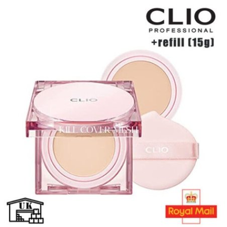 Clio Kill Cover Net Glow Pad Set with Refill 15g SPF 50