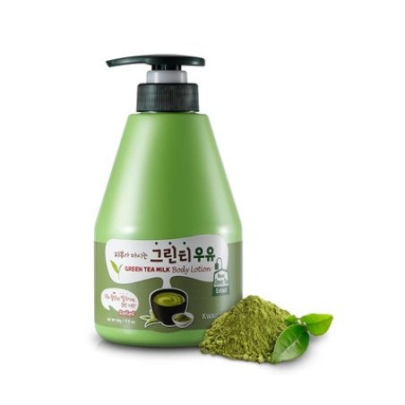 Welcos Kwailnara Green Tea Milk Body Lotion for Skin Refreshment