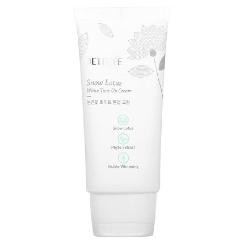 Petitfee Snow Lotus White Tone Up Cream - Moisturizing and Brightening