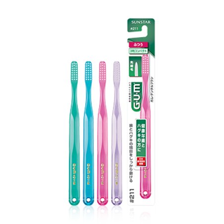 G.U.M ＃211 M brosse à dents Couleurs assorties Adulte