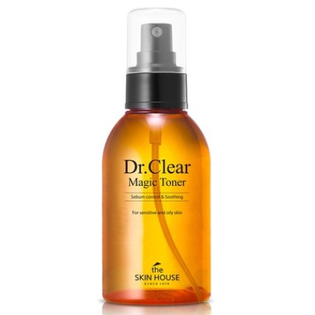 The Skin House Dr. Clear Magic Toner 130ml Sebum Control Soothing Paraben Free Cruelty Free Korean Skin Care