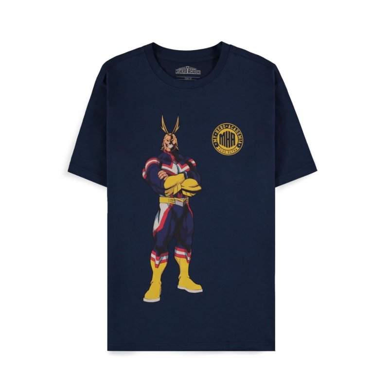 MY HERO ACADEMIA - Navy All Might Quote - T-shirt Homme (S)