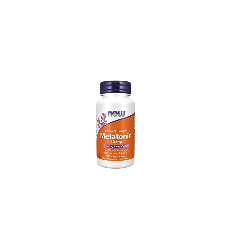 Now Melatonin 10 Mg Extra Strength 100 Vegan Capsules