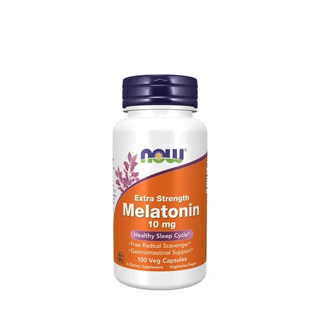 Now Melatonin 10 Mg Extra Strength 100 Vegan Capsules