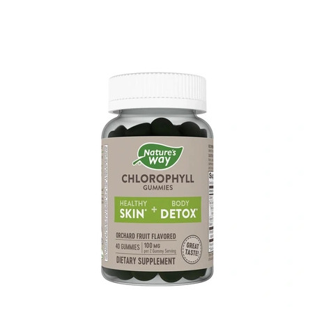 Nature's Way Chlorophyll Gummies 60 Gummies Fruit Flavor