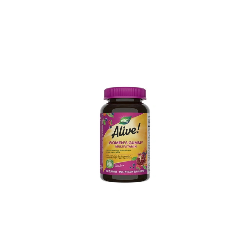 Nature's Way Alive Womens Gummy Multivitamin 60 Gummies Mixed Berry Flavor