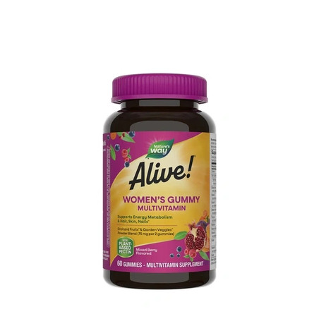 Nature's Way Alive Womens Gummy Multivitamin 60 Gummies Mixed Berry Flavor