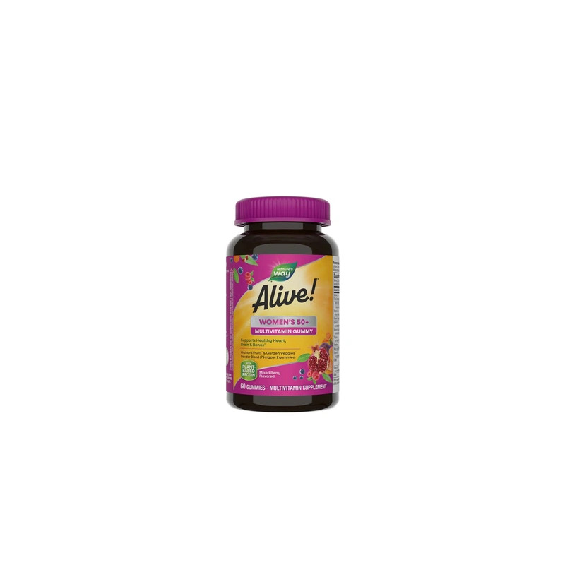 Nature's Way Alive Women's 50 Gummy Multivitamin 60 Gummies Mixed Berry