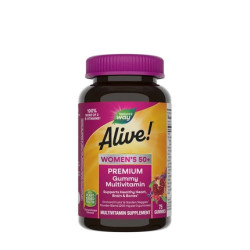 Nature's Way Alive Premium Womens 50 Gummy Multivitamin 75 Gummies Cherry & Grape