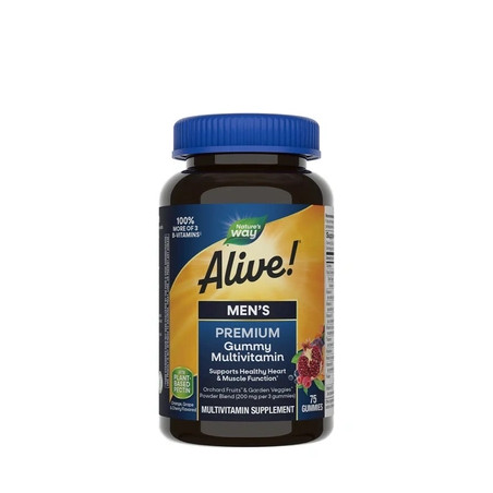 Nature's Way Alive Premium Mens Gummy Multivitamin 75 Gummies