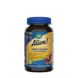 Nature's Way Alive Mens Gummy Multivitamin 60 Gummies Fruit Flavor