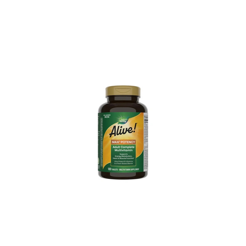 Nature's Way Alive Max3 Daily Multivitamin Without Iron 180 Tablets