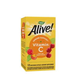 Natures Way Alive Fruit Source Vitamin C 120 Capsules