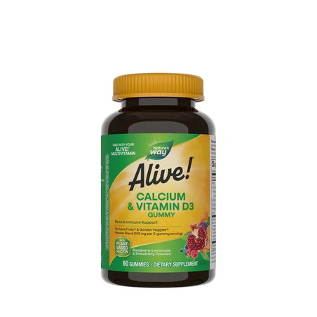 Nature's Way Alive Calcium D3 Gummies 60 Gummies