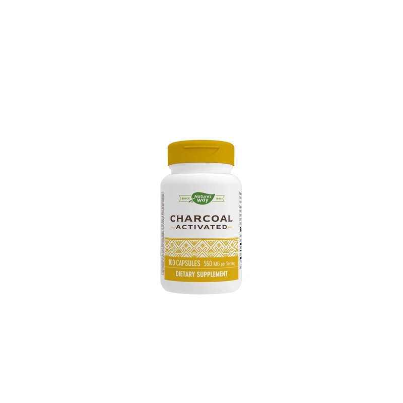 Nature's Way Activated Charcoal 100 Capsules