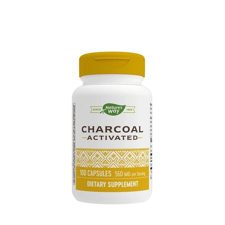 Nature's Way Activated Charcoal 100 Capsules