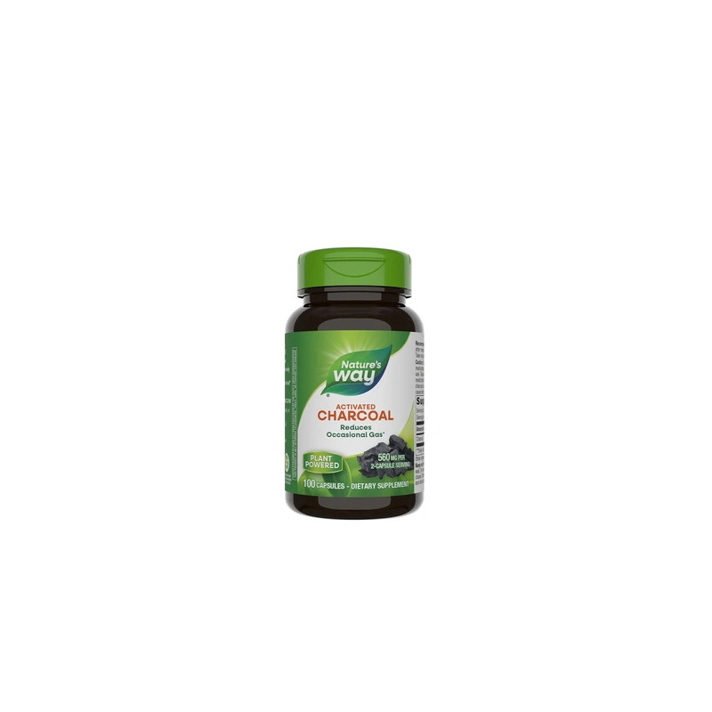 Nature's Way Activated Charcoal 100 Capsules