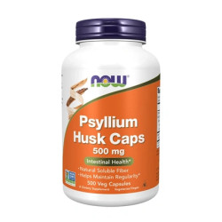 Now Foods Psyllium Husk 500 Mg 500 Vegetarian Capsules