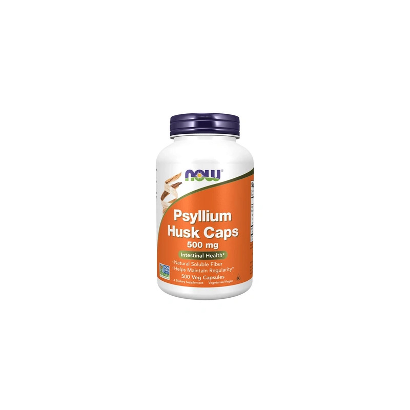 Now Foods Psyllium Husk 500 Mg 500 Vegetarian Capsules