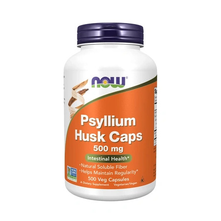 Now Foods Psyllium Husk 500 Mg 500 Vegetarian Capsules