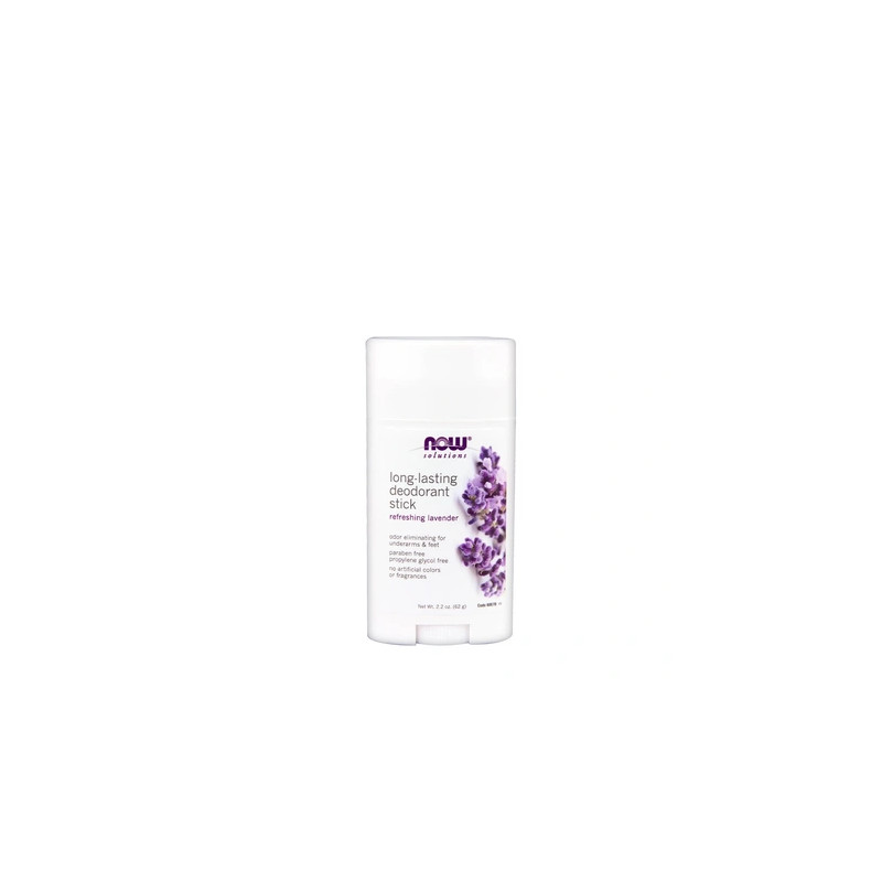 Now Foods Longlasting Deodorant Stick Refreshing Lavender 62 G