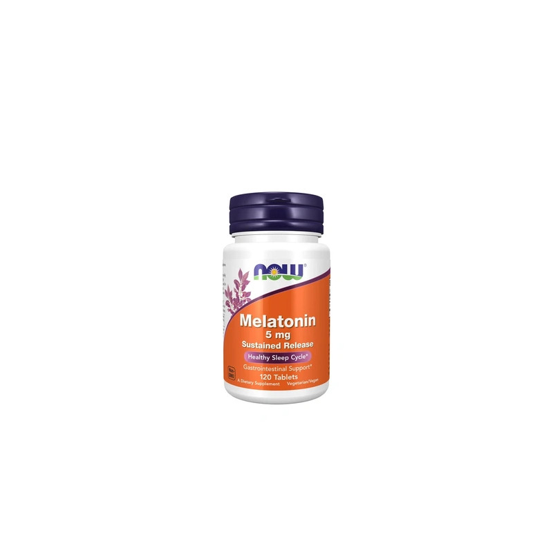 Now Foods Melatonin 5 Mg Time Release 120 Tablets
