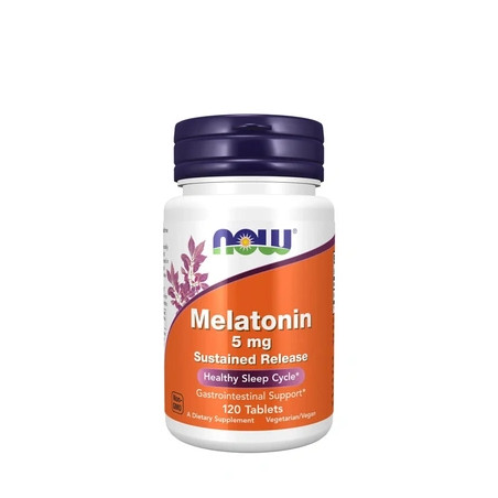 Now Foods Melatonin 5 Mg Time Release 120 Tablets