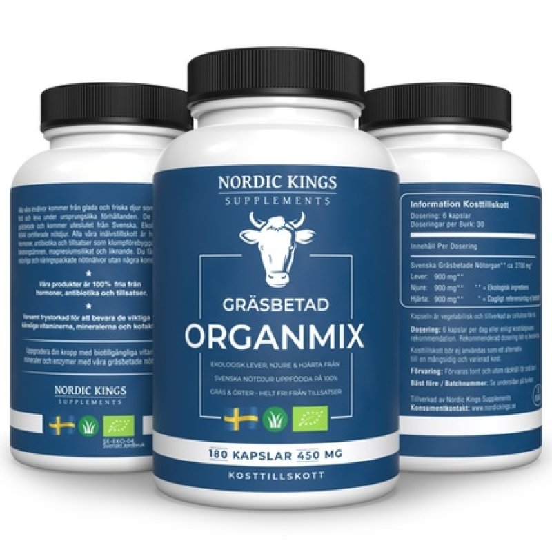 Nordic Kings 100 Grassfed & Organic Herbal Blend 180 Capsules