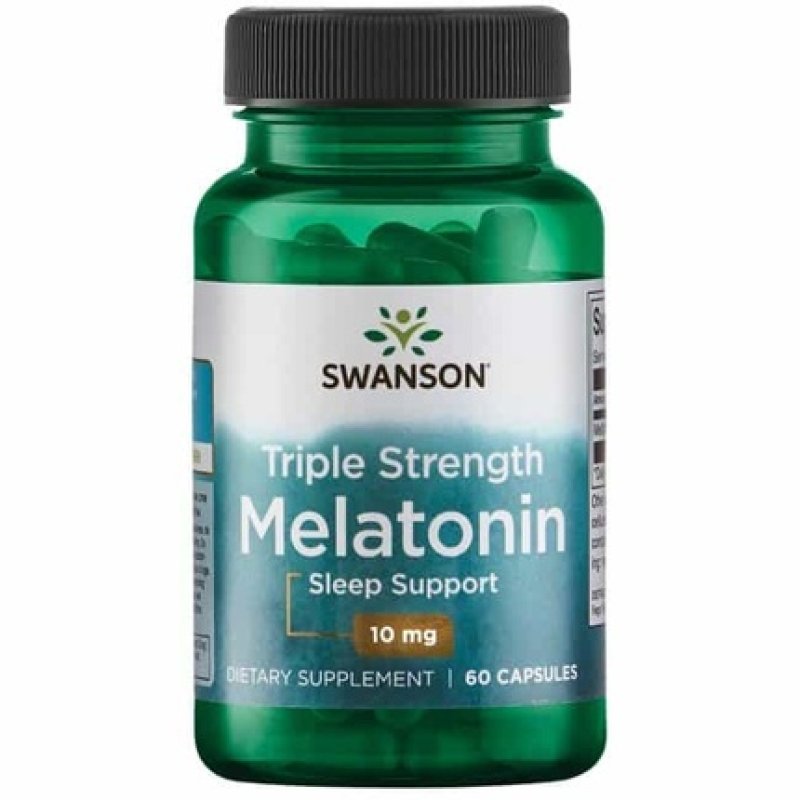 Swanson Melatonin Triple Strength 10 Mg 60 Capsules