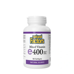 Natural Factors Mixed Vitamin E Natural Source 400 Iu 90 Softgels