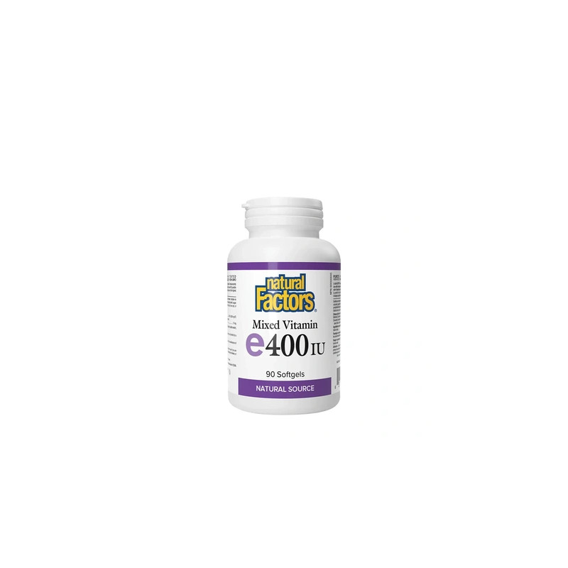 Natural Factors Mixed Vitamin E Natural Source 400 Iu 90 Softgels