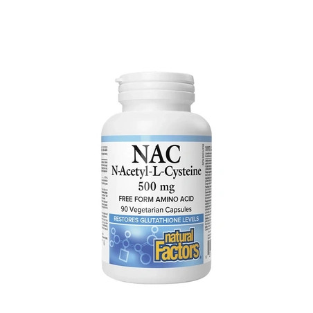 Natural Factors Nacetyllcysteine Amino Acid 500 Mg 90 Capsules