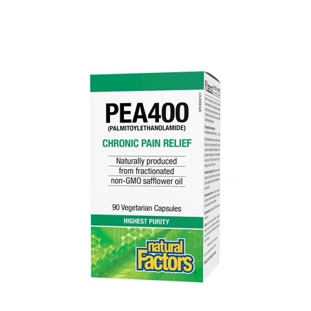 Natural Factors Pea400 Palmitoylethanolamide 90 Veggie Capsules