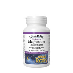 Natural Factors Stressrelax Nighttime Magnesium Bisglycinate 90 Capsules