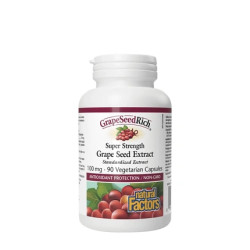 Natural Factors Super Strength Grape Seed Extract 100 Mg 90 Capsules