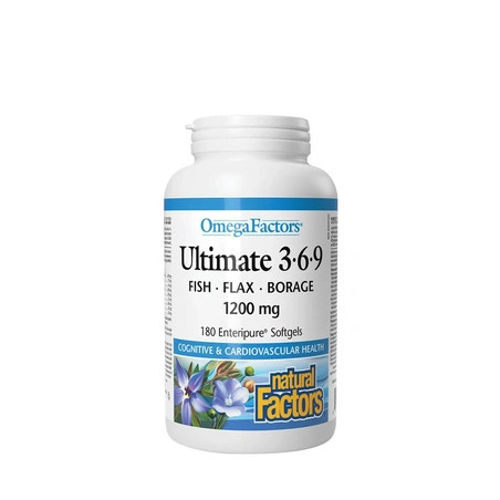 Natural Factors Ultimate 369 1200 Mg 90 Softgels
