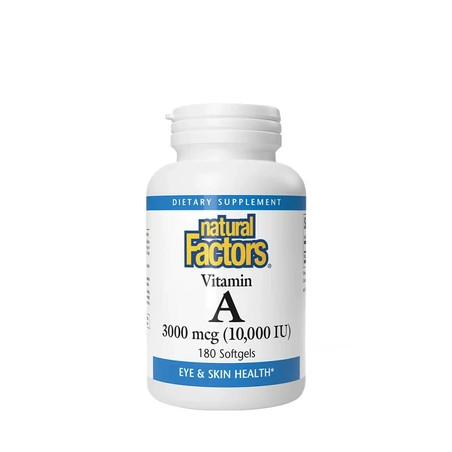 Natural Factors Vitamin A 10000 Iu 180 Softgels