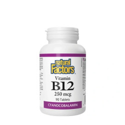 Natural Factors Vitamin B12 250 Micrograms 90 Tablets