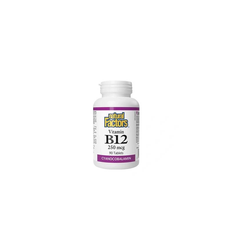 Natural Factors Vitamin B12 250 Micrograms 90 Tablets