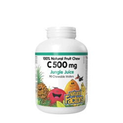 Natural Factors Vitamin C 500 Mg 100 Natural Fruit Chew 90 Chewables Jungle Juice Flavor