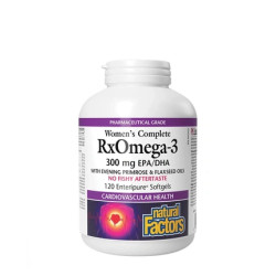 Natural Factors Womens Complete Rxomega3 300 Mg Epadha 120 Softgels