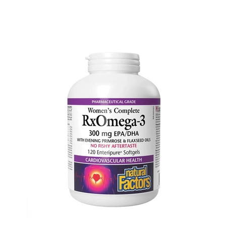 Natural Factors Womens Complete Rxomega3 300 Mg Epadha 120 Softgels
